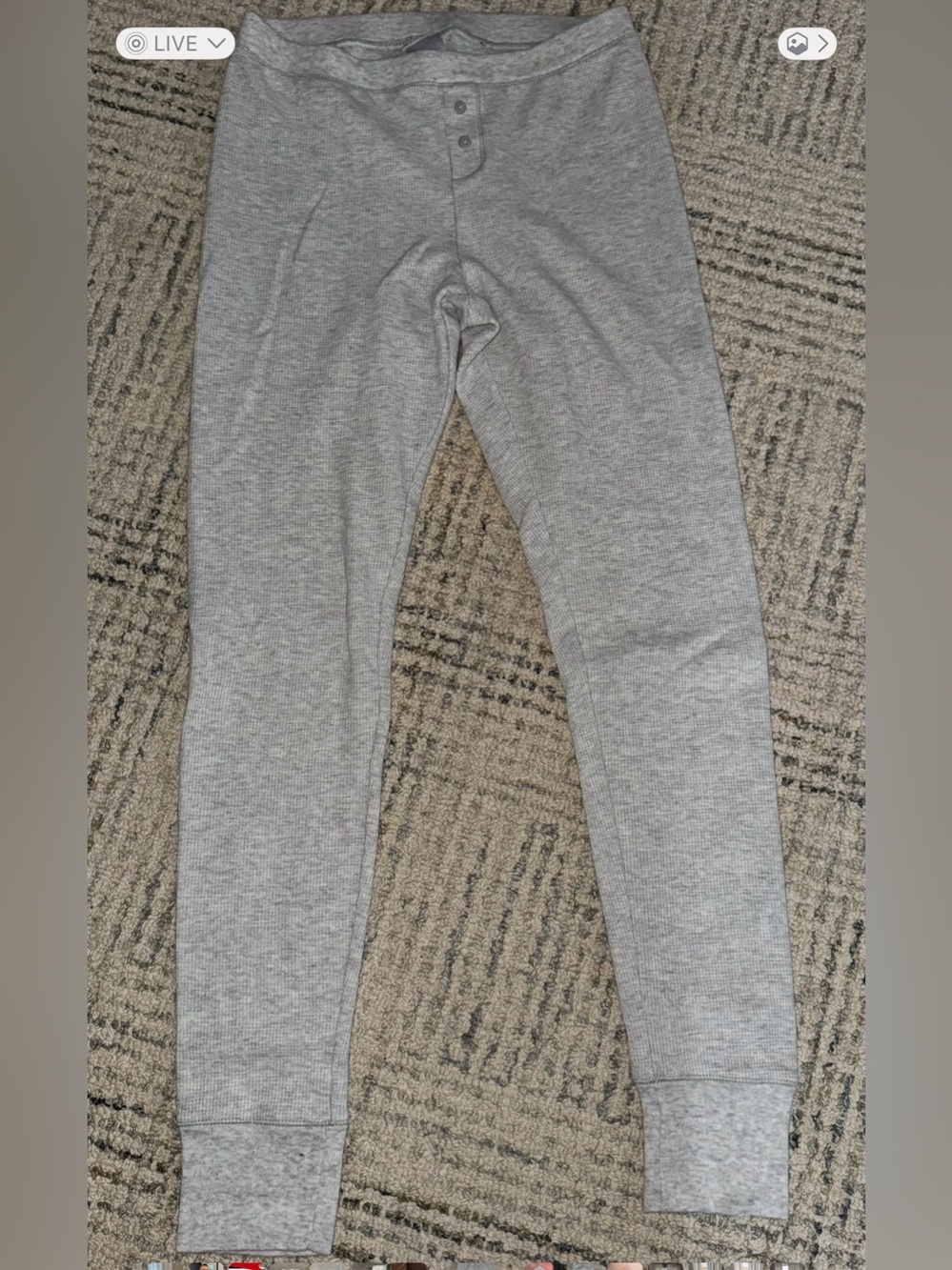 Womens/juniors Size small Old Navy Light Gray Ribbed Jogger Pants